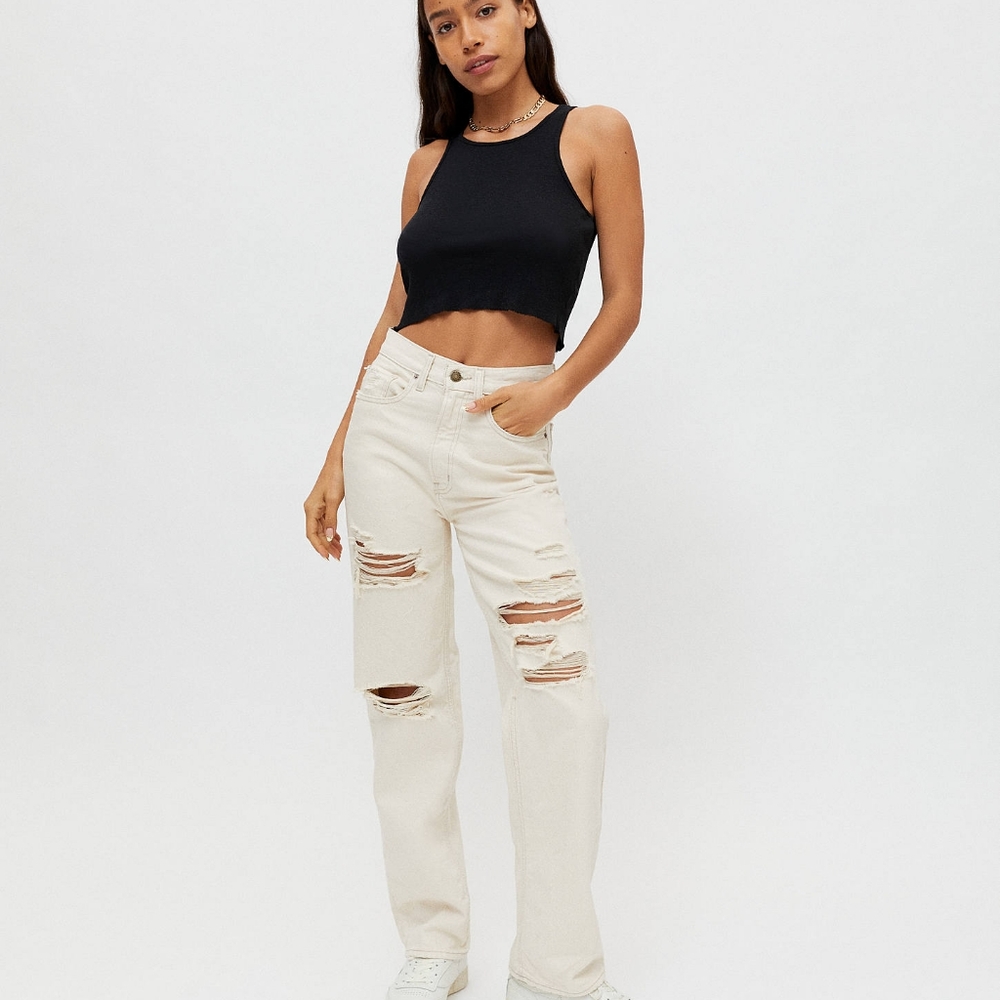 BDG High Rise Baggy Distressed jean exclusively for- Urban Outfitters